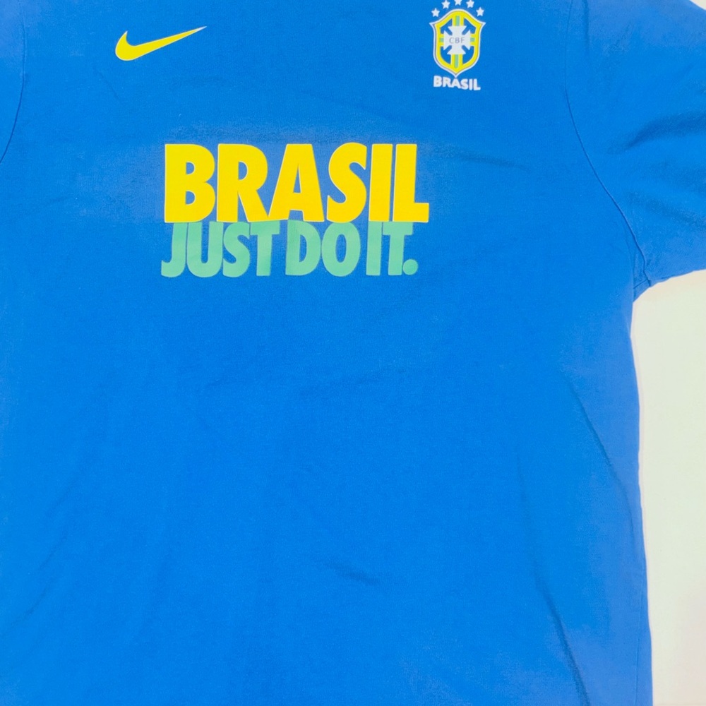Nike Brasil “Just Do It.” Brazil National Team Tee crest Men’s Slim XL World Cup - Picture 9 of 10